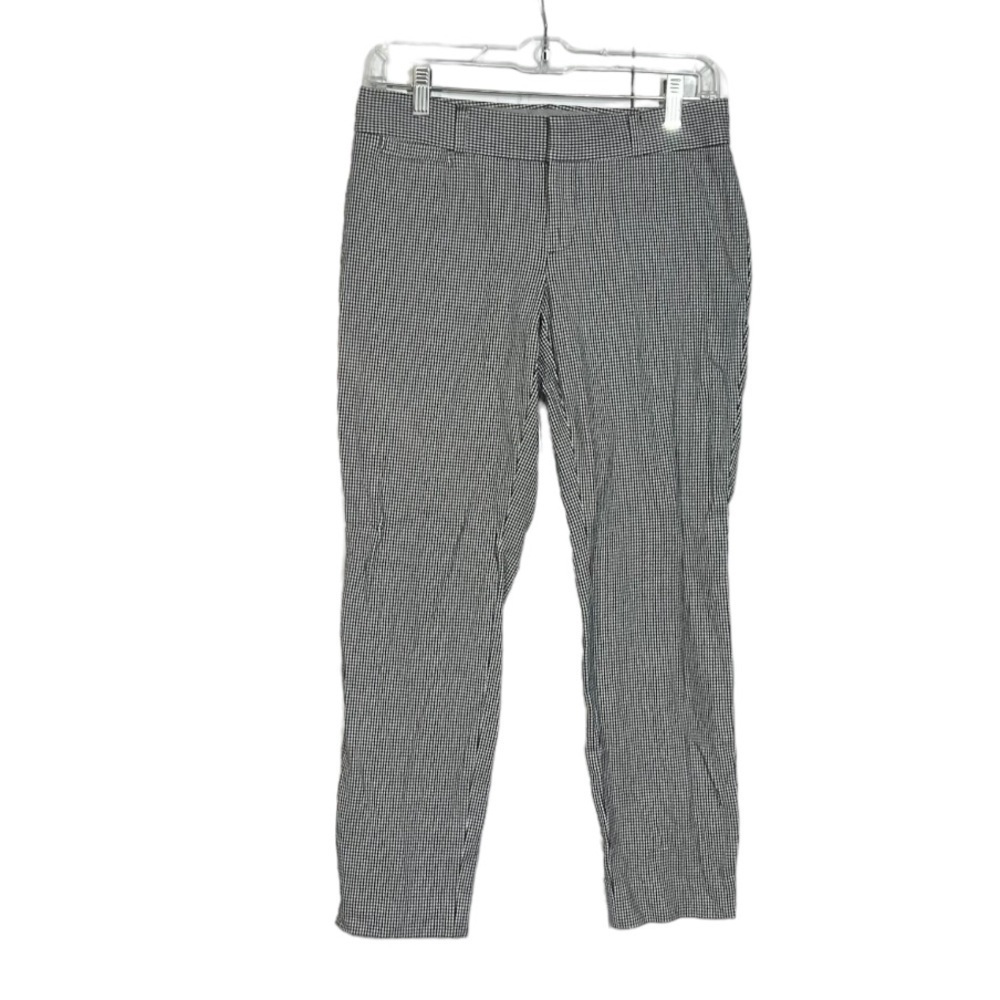 Banana Republic Sloan Houndstooth Ankle Pants Pleated Size 2 Office Career